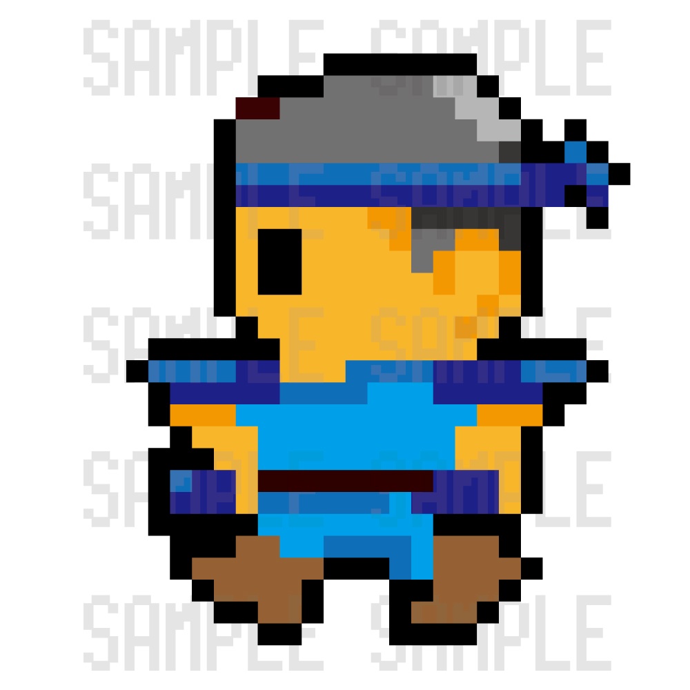 ドット絵素材・拳士(拳闘士)