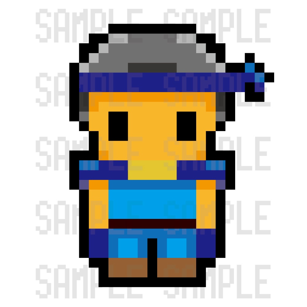 ドット絵素材・拳士(拳闘士)