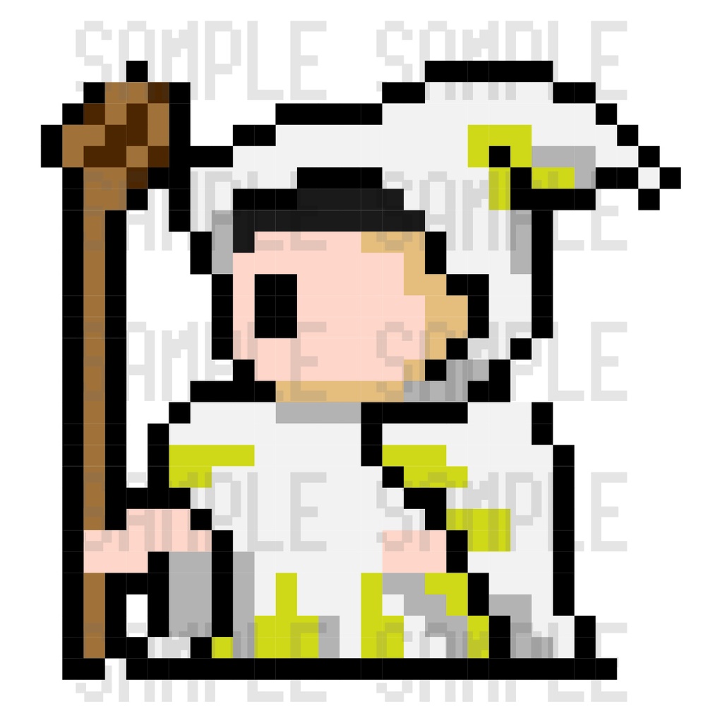 ドット絵素材・魔法使い