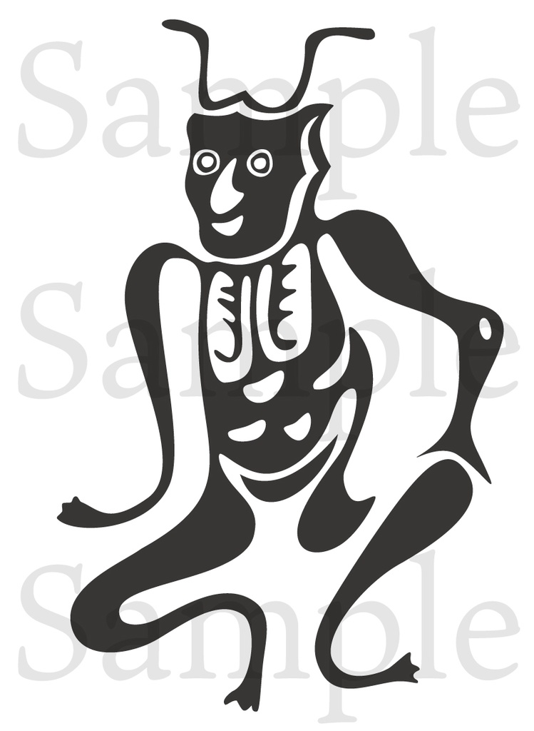 疫病退散・角大師(元三大師)TシャツB