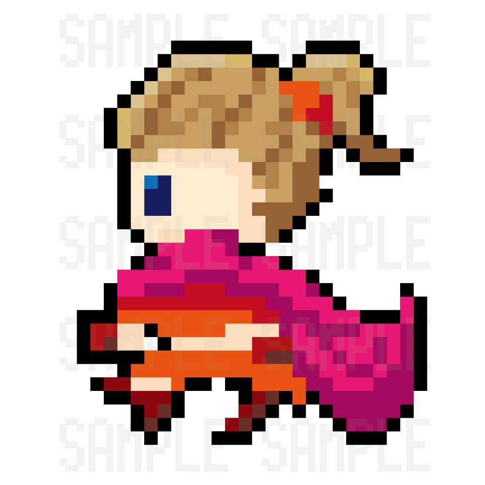 ドット絵素材・踊り子1