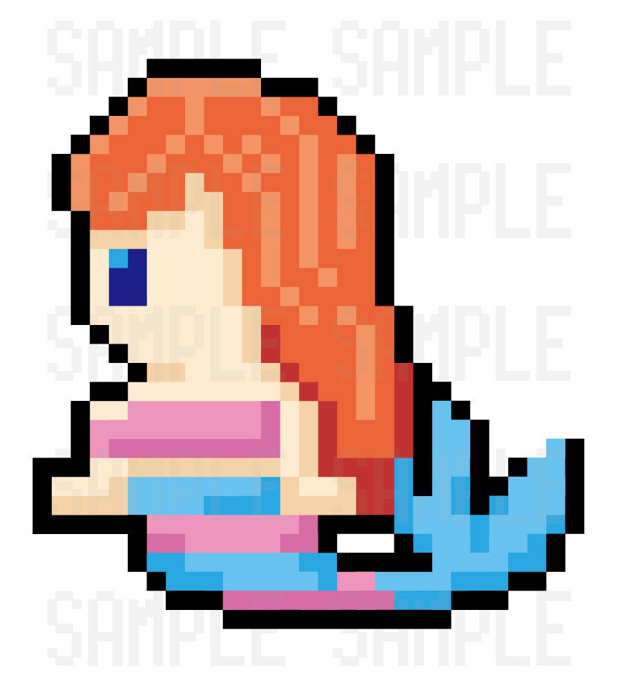 ドット絵・人魚