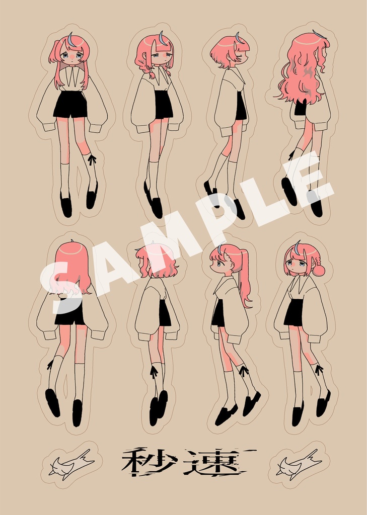 【M3秋通販】『秒速 (feat. 式部めぐり) / ミフメイ』DLカード音源セット・シール