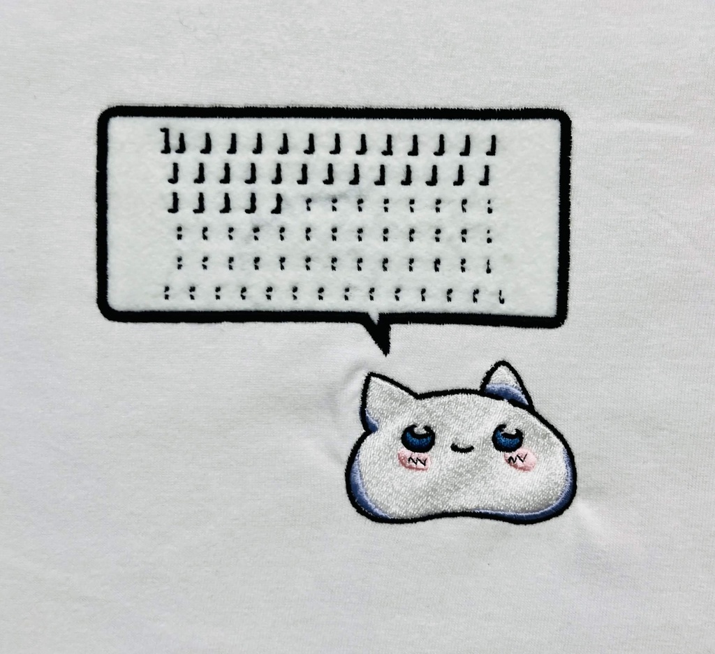 neko刺繍Tシャツ【生誕記念・10着限定】#しきめぐ生誕2026