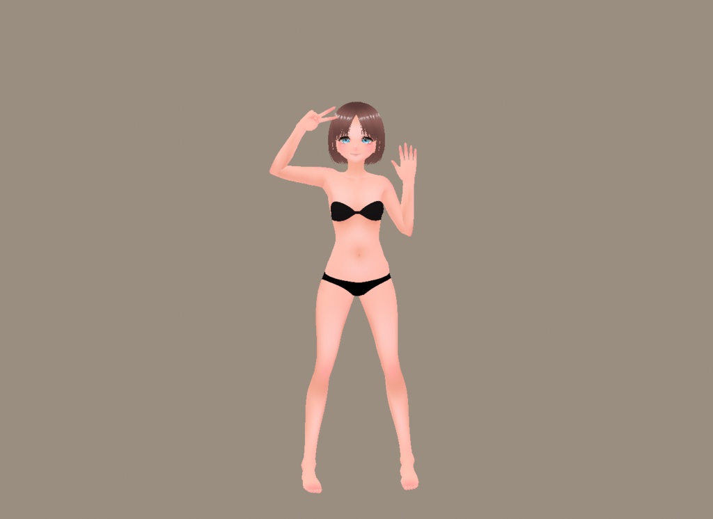 (Vroid) FREE ! ivory face + body + iris textures ( with a cute blush )