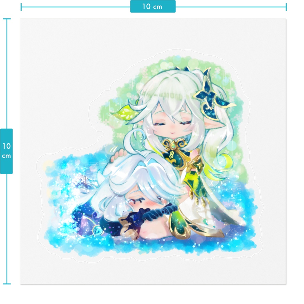 【原神】同人*ナヒーダとフリーナのステッカー【受注生産】