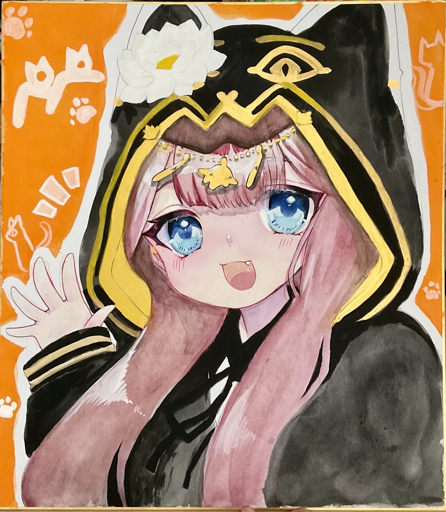 【アークナイツ】同人※ぺぺ大色紙＊手描きイラスト＊手描き色紙＊原画