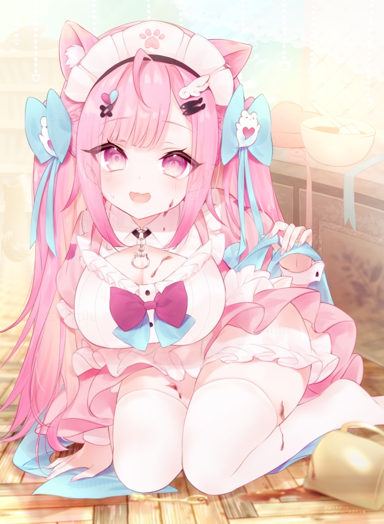タペストリーB2【 結城さくな 】チョコこぼしちゃった,,,［非公式］