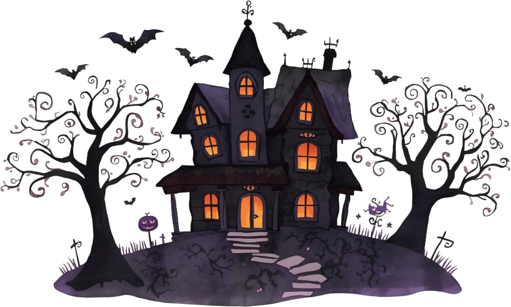 【ハロウィン・ダウンロード素材集】水彩風アンティークの可愛らしいクリップアート!素材50点セット (PNG背景透過)