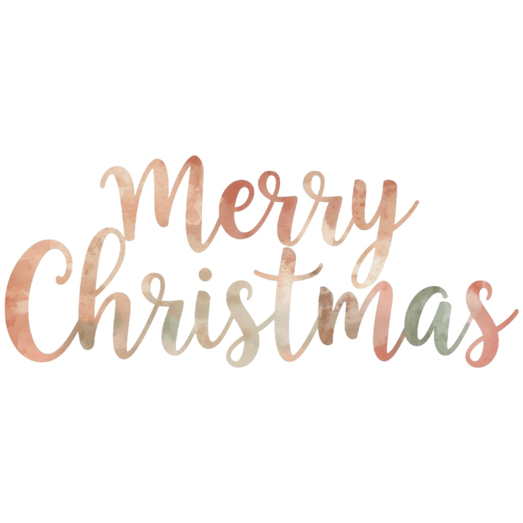 【クリスマス・ダウンロード素材集】水彩風の温かみのある大人可愛いクリップアートが満載!素材50点セット (PNG背景透過)
