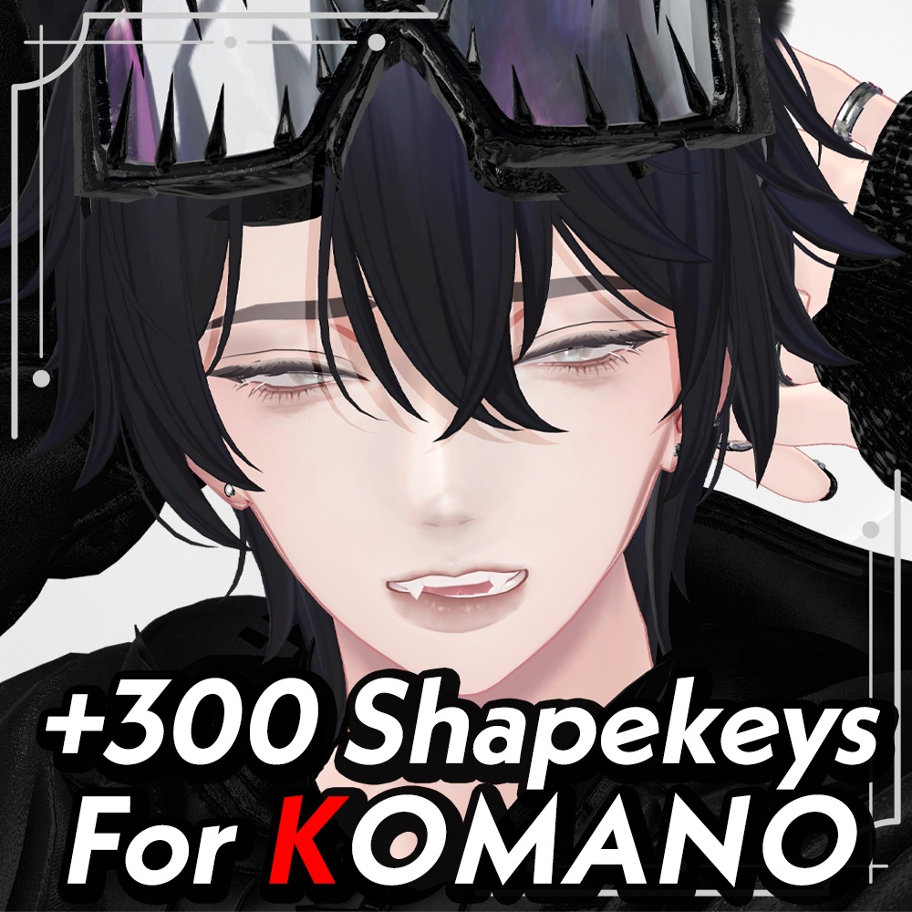 【SALE】追加シェイプキー300種 /【코마노 전용】추가 블렌드 셰이프 300종 /【For Komano Only】300 Additional Blend Shapes
