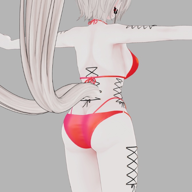 【仙猫_豺狼対応】コルセットピアス【MA設定済み】