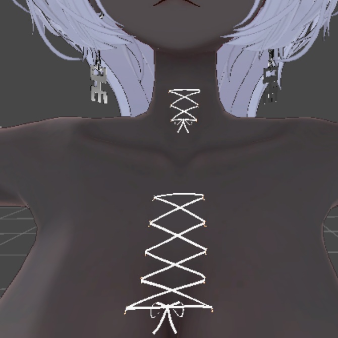 【仙猫_豺狼対応】コルセットピアス【MA設定済み】