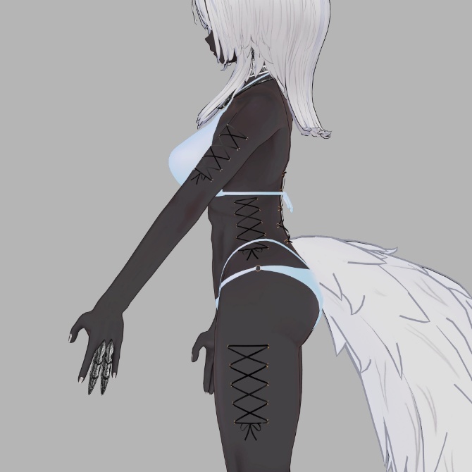 【仙猫_豺狼対応】コルセットピアス【MA設定済み】