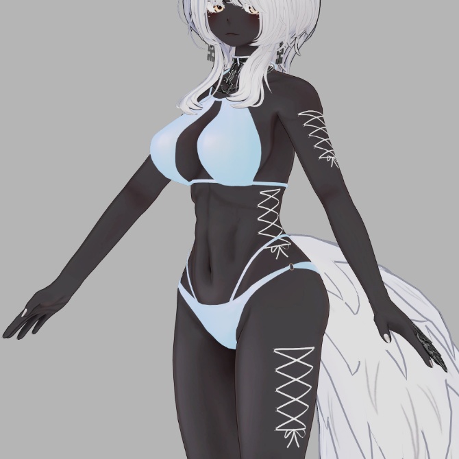 【仙猫_豺狼対応】コルセットピアス【MA設定済み】