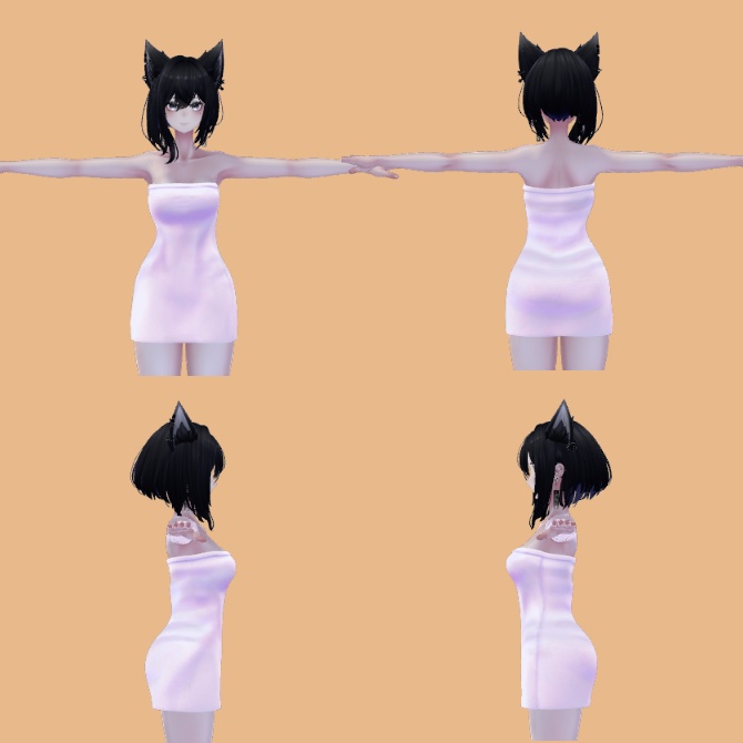 【仙猫_豺狼_ラシューシャ対応】バスタオル2種+おまけ【MA設定済み】v1