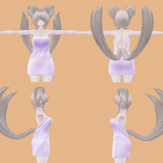 【仙猫_豺狼_ラシューシャ対応】バスタオル2種+おまけ【MA設定済み】v1