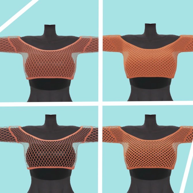 【仙猫_豺狼対応】フィッシュネットトップ【MA設定済み】v1.0