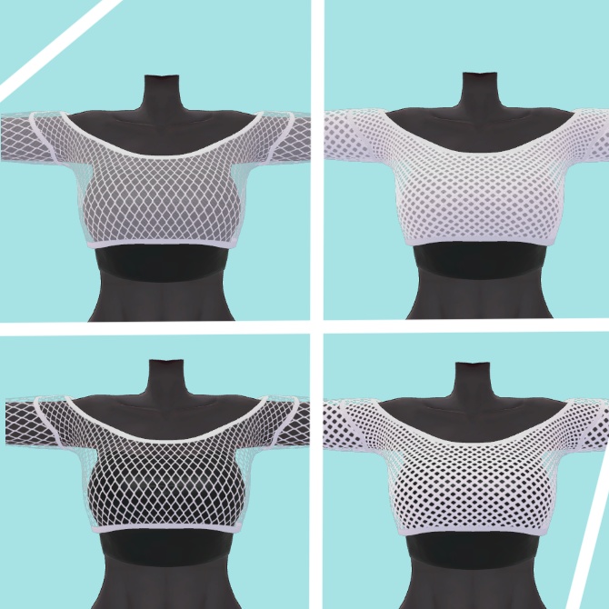 【仙猫_豺狼対応】フィッシュネットトップ【MA設定済み】v1.0