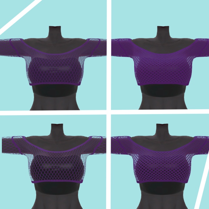 【仙猫_豺狼対応】フィッシュネットトップ【MA設定済み】v1.0