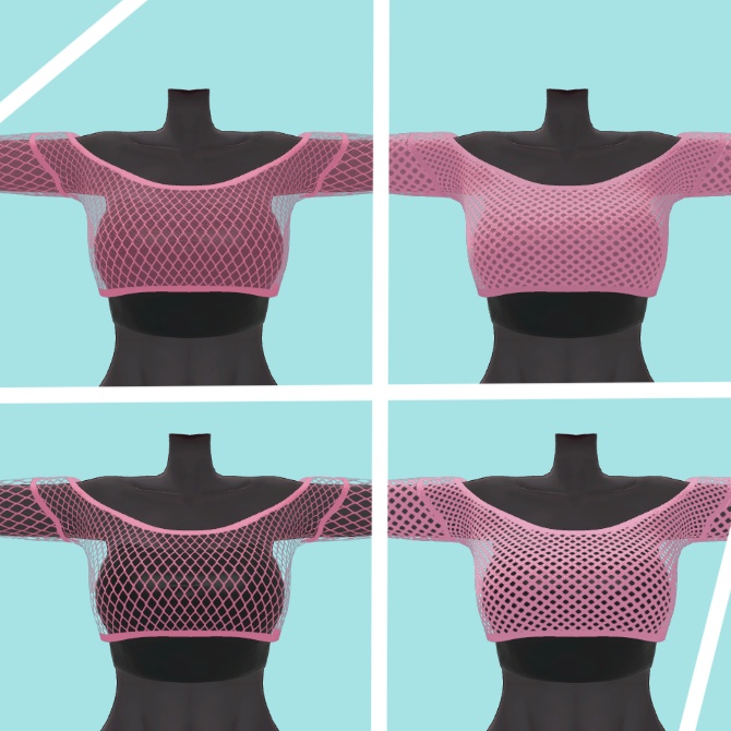 【仙猫_豺狼対応】フィッシュネットトップ【MA設定済み】v1.0