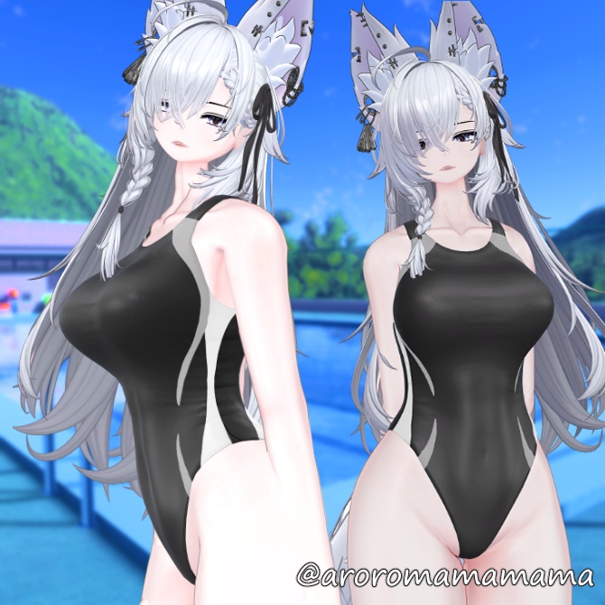 【仙猫_豺狼対応】競泳水着とスク水【MA設定済み】v1.0