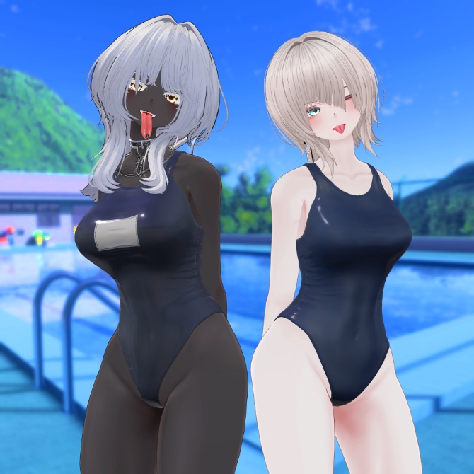 【仙猫_豺狼対応】競泳水着とスク水【MA設定済み】v1.0
