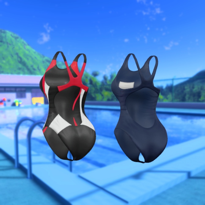 【仙猫_豺狼対応】競泳水着とスク水【MA設定済み】v1.0