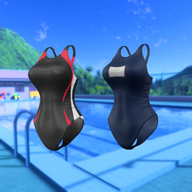 【仙猫_豺狼対応】競泳水着とスク水【MA設定済み】v1.0