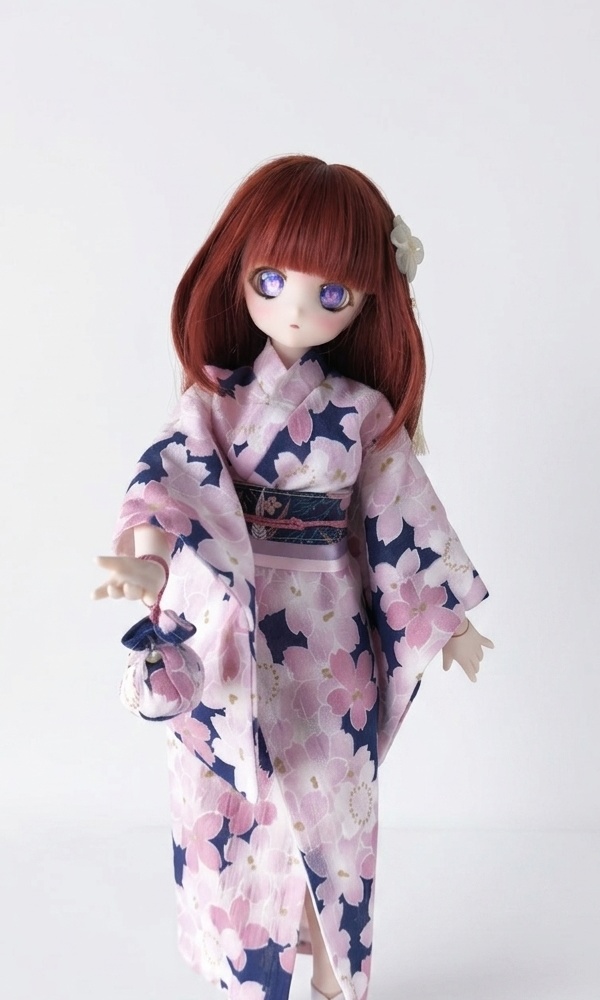 ミニドルフィードリーム MDD用 浴衣：花柄（S,M,L胸、もち足対応）