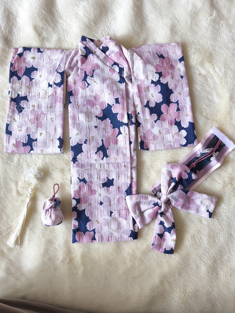 ミニドルフィードリーム MDD用 浴衣:花柄(S,M,L胸、もち足対応)