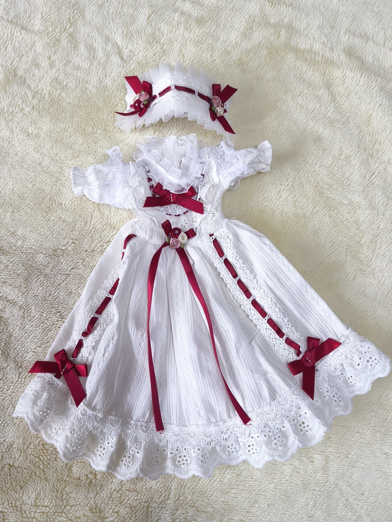 雪解けに咲く供花(きょうか)のドレス(MDD用S,L胸もち足対応)