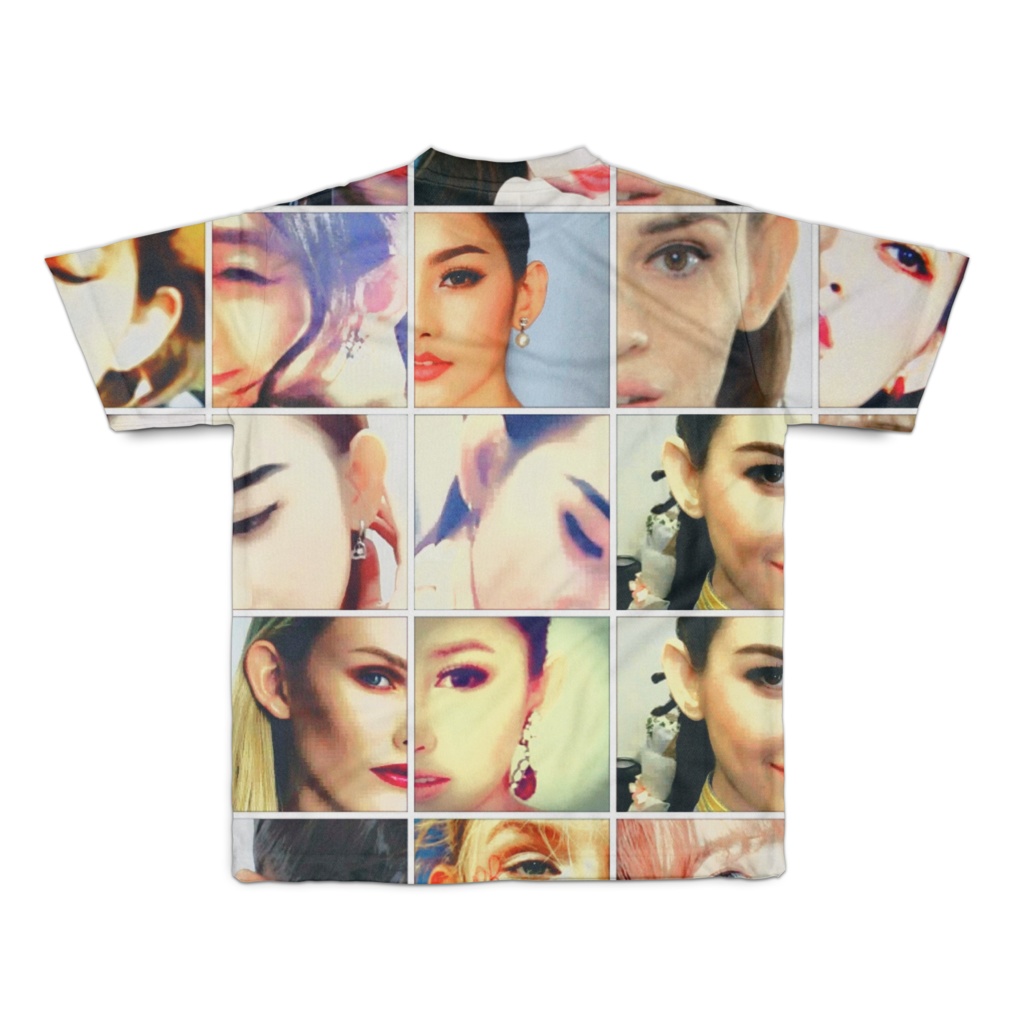 猿耳美女フルグラフィックTシャツ