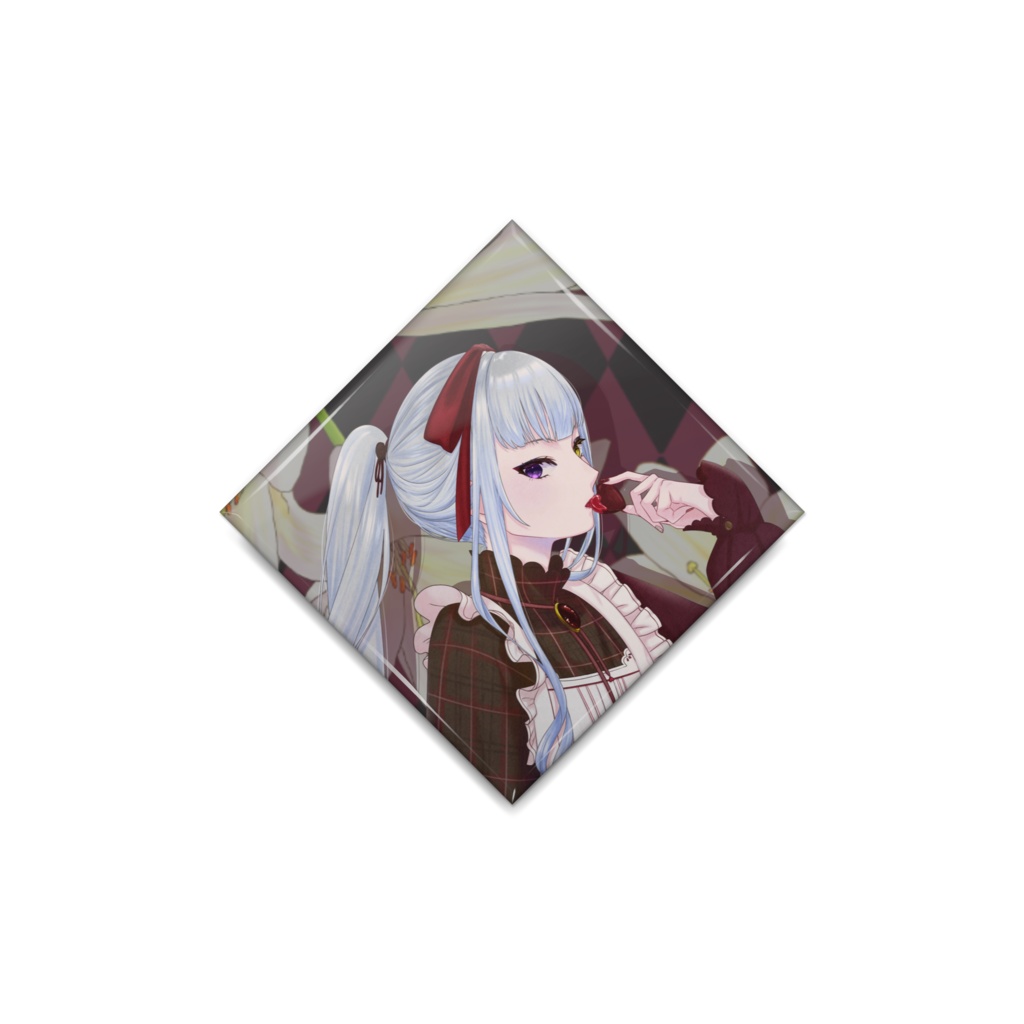 創物ぽい　缶バッチ(ひし形)