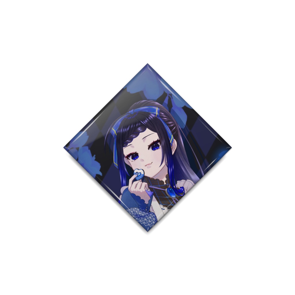 深明向結輝　缶バッチ(ひし形)