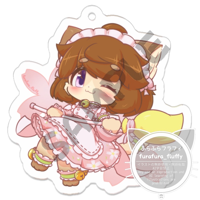 アクリルキーホルダー50mm フラフィ サクラメイド