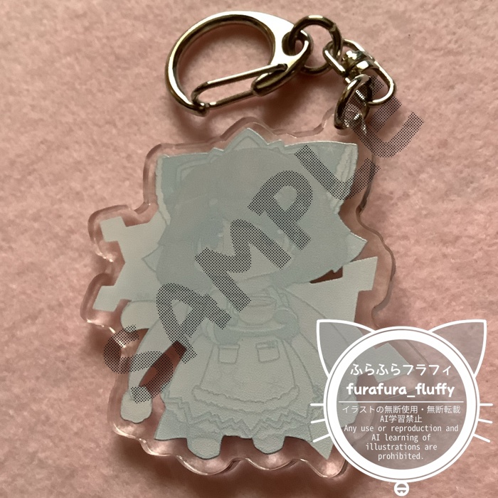 アクリルキーホルダー50mm フラフィ スノーメイド