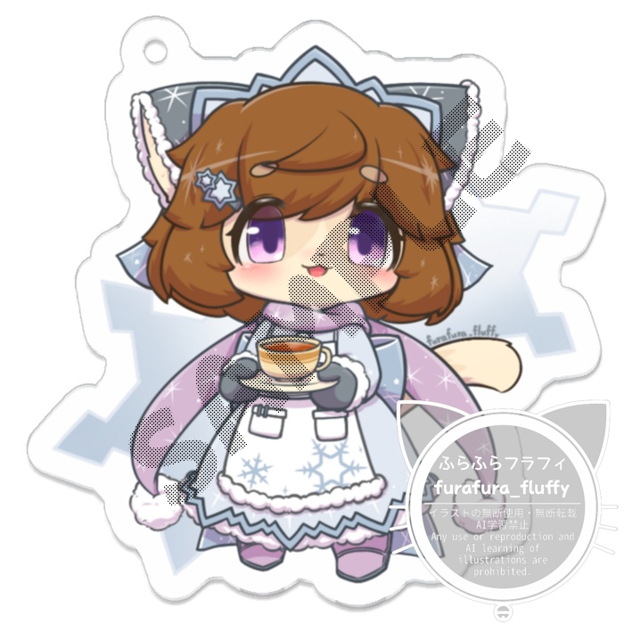 アクリルキーホルダー50mm フラフィ スノーメイド