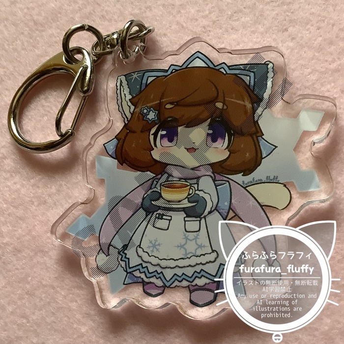 アクリルキーホルダー50mm フラフィ スノーメイド