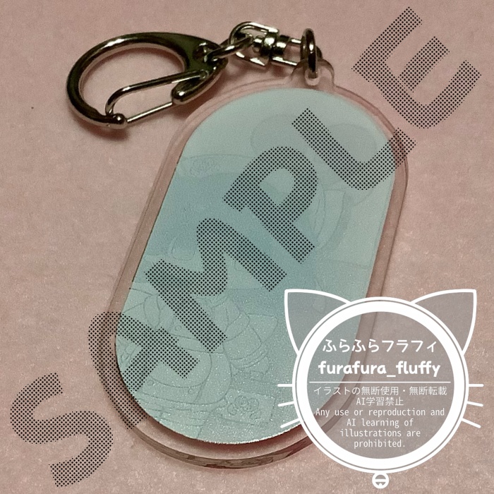 カプセル型アクリルキーホルダー50mm フラフィ 天使なナース