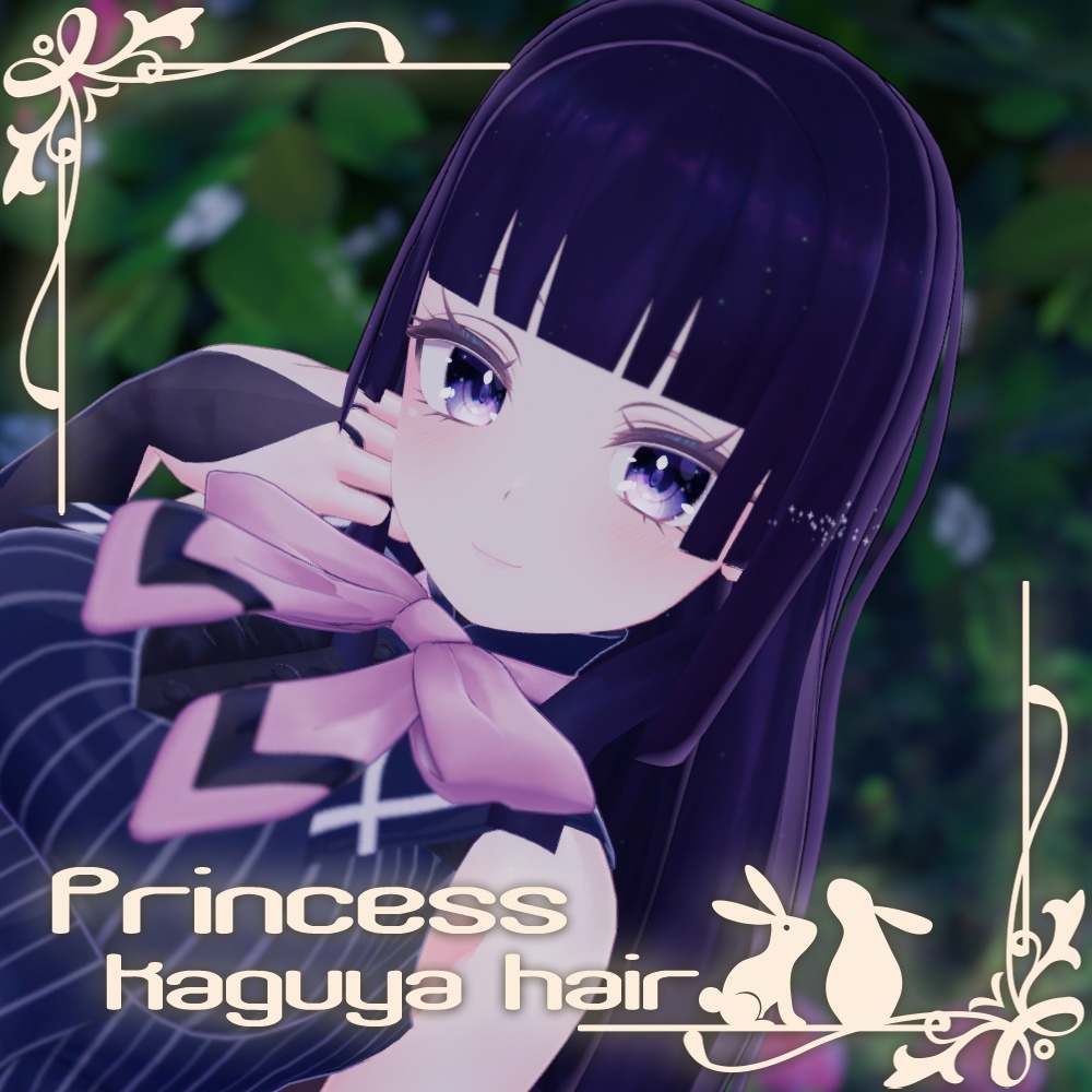 【3アバター対応】Princess kaguya hair