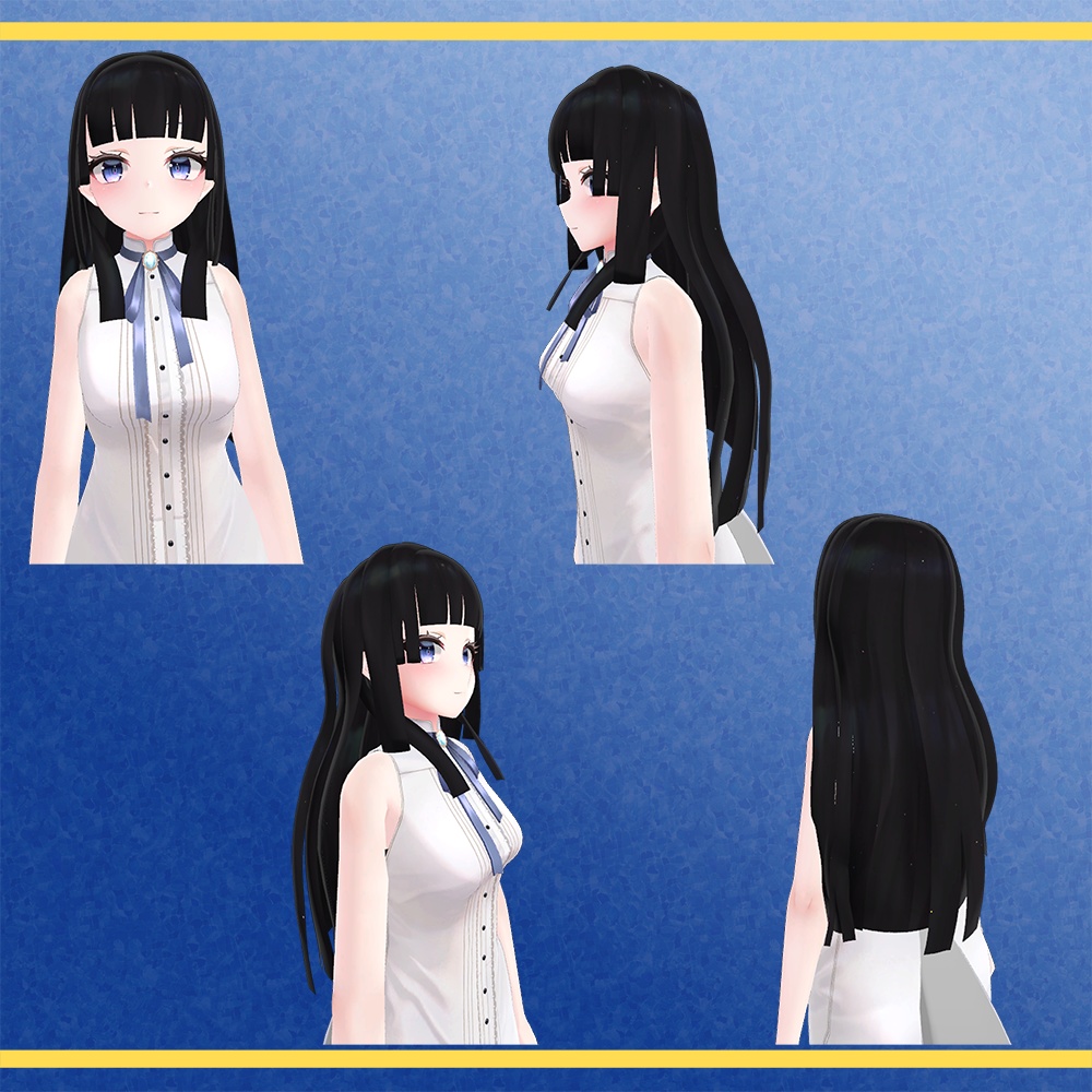 【3アバター対応】Princess kaguya hair