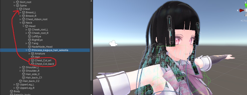 【3アバター対応】Princess kaguya hair