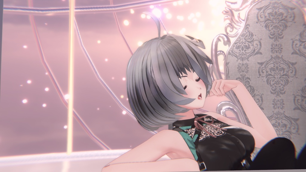 【3アバター対応】Long_Tail_Hair