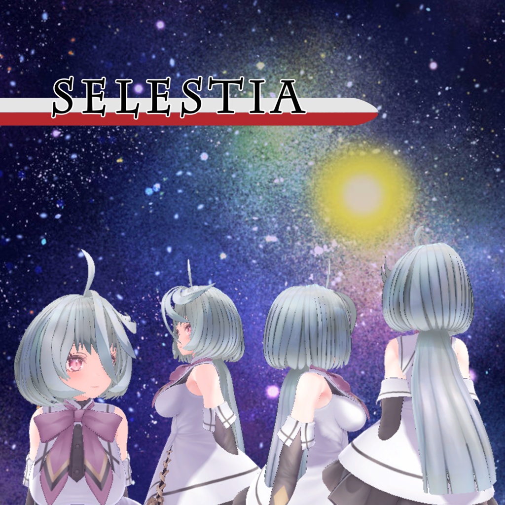 【3アバター対応】Long_Tail_Hair