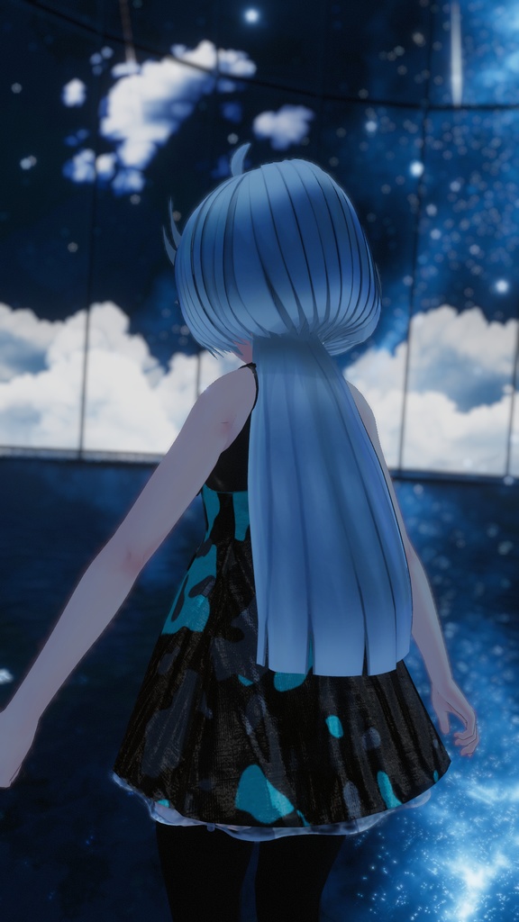 【3アバター対応】Long_Tail_Hair