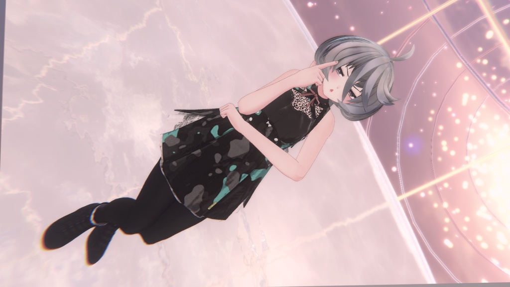 【3アバター対応】Long_Tail_Hair