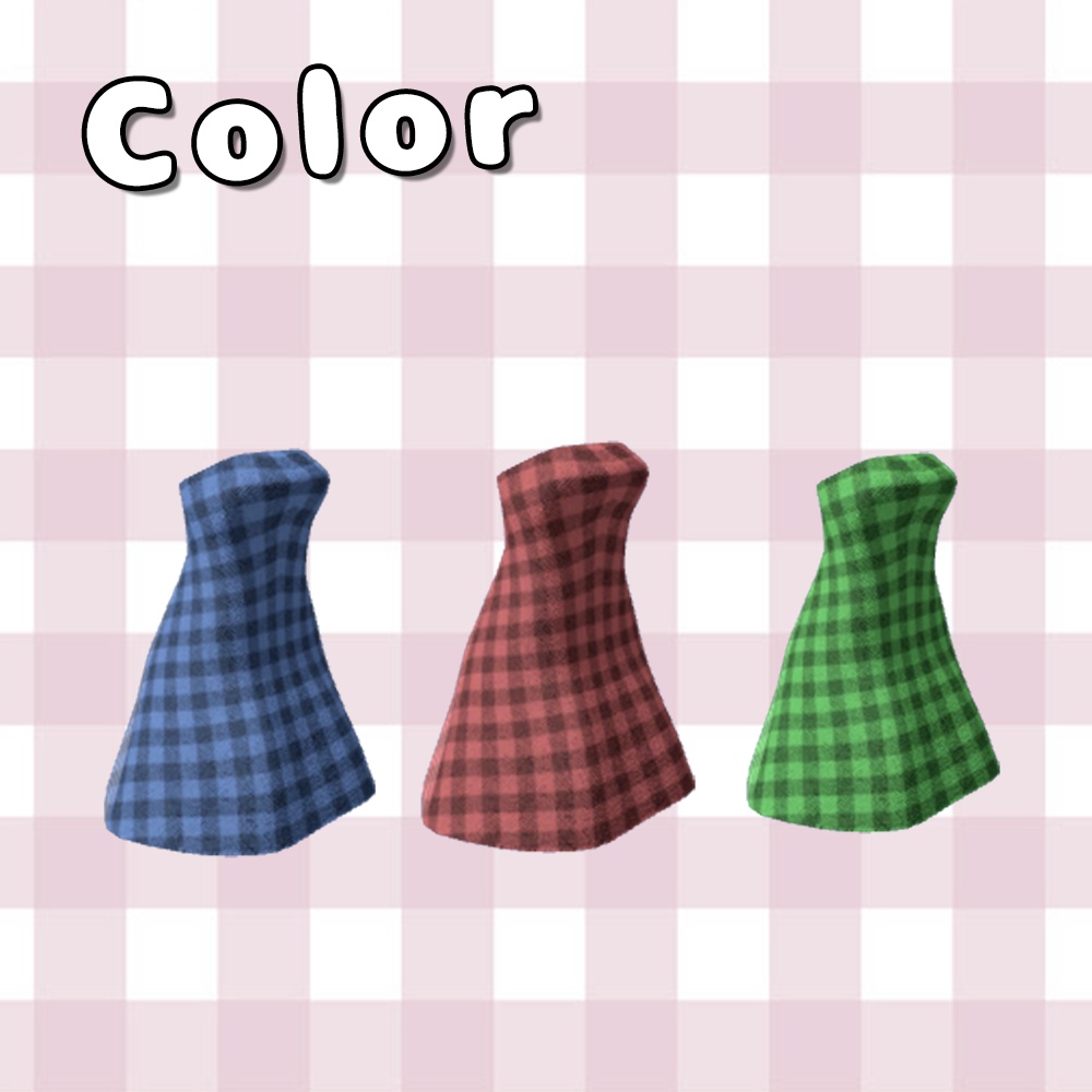 【ウルフェリア対応】ギンガムチェックワンピース
