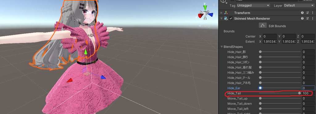 【ルーナリットちゃん対応】ローズ・ドレス