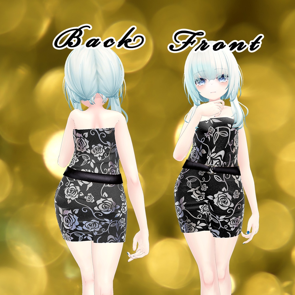 【10アバター対応】ローズ・ドレス・ミニ